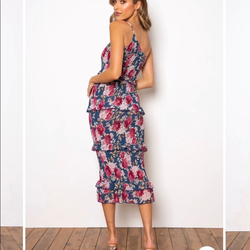 DARK ROSE DRESS - NAVY FLORAL - Picture 2 of 3
